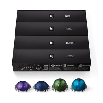 Nespresso Capsules VertuoLine , Intense Variety Pack, Dark Roast Coffee, 40 Count Coffee Pods,…
